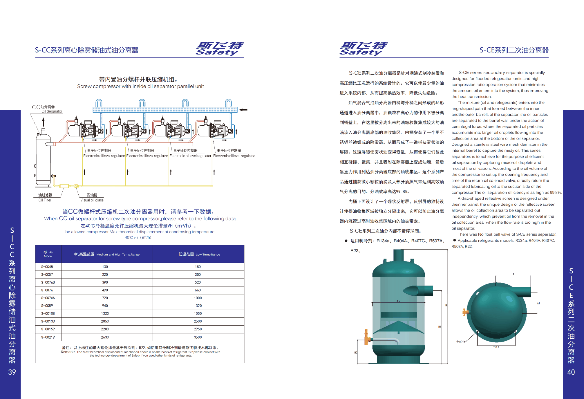 S-CE Series Secondary oil separator — Complete catalogue technical data 1