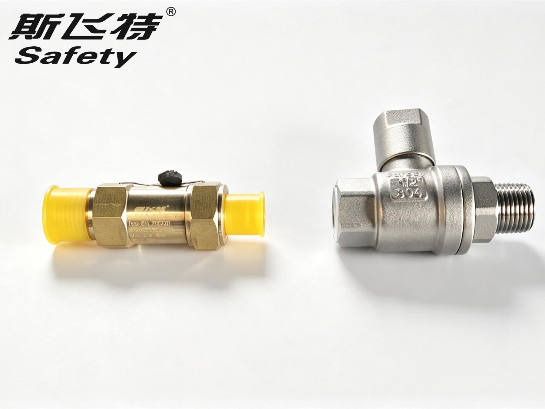 Ball valve and safety valve set