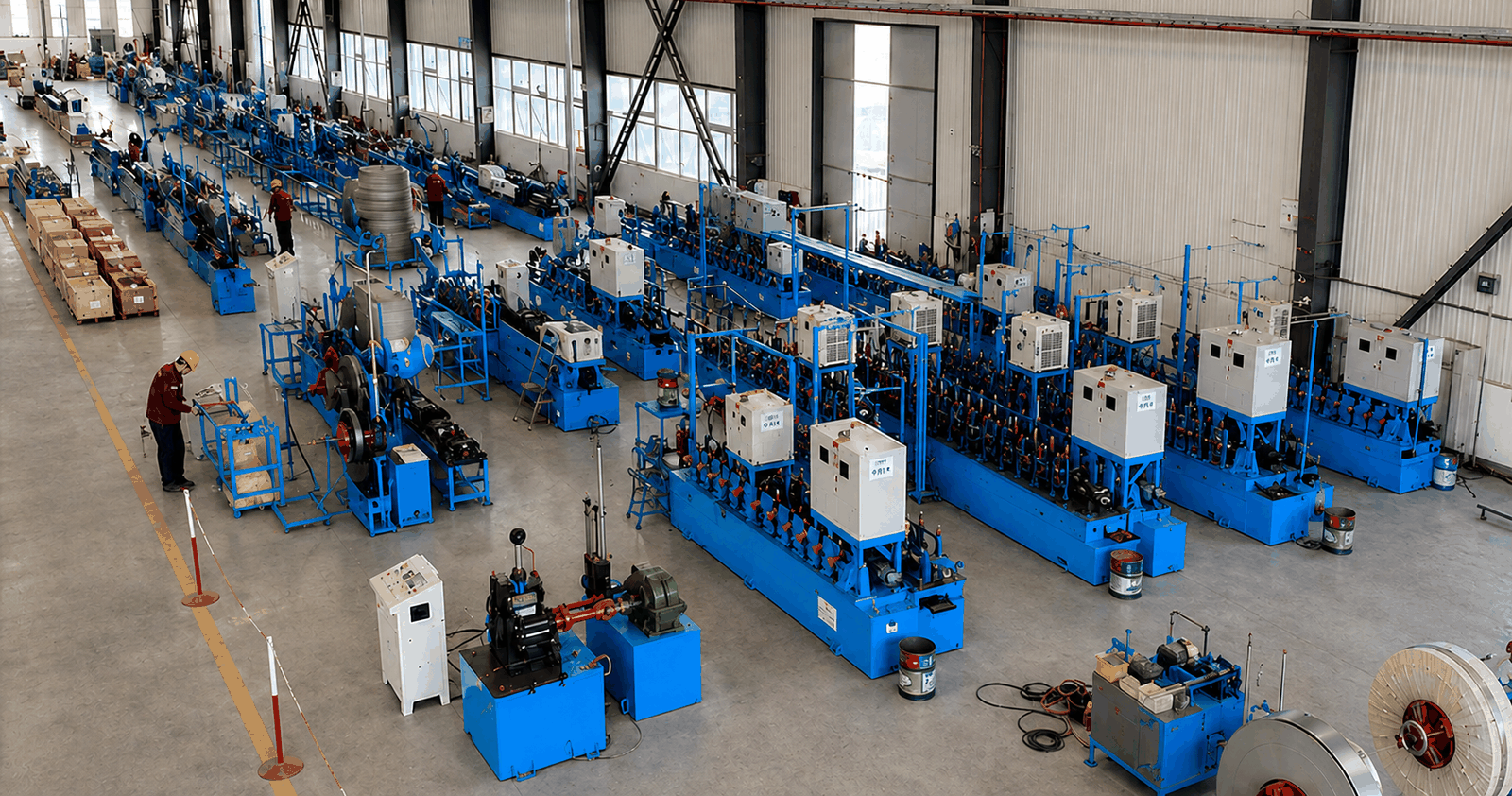 Heat-exchange tube production center